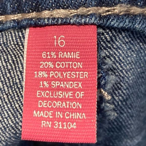 Super Cute Shorts blue Jean by J khaki indigo size 16 New with tag￼ - Picture 4 of 8